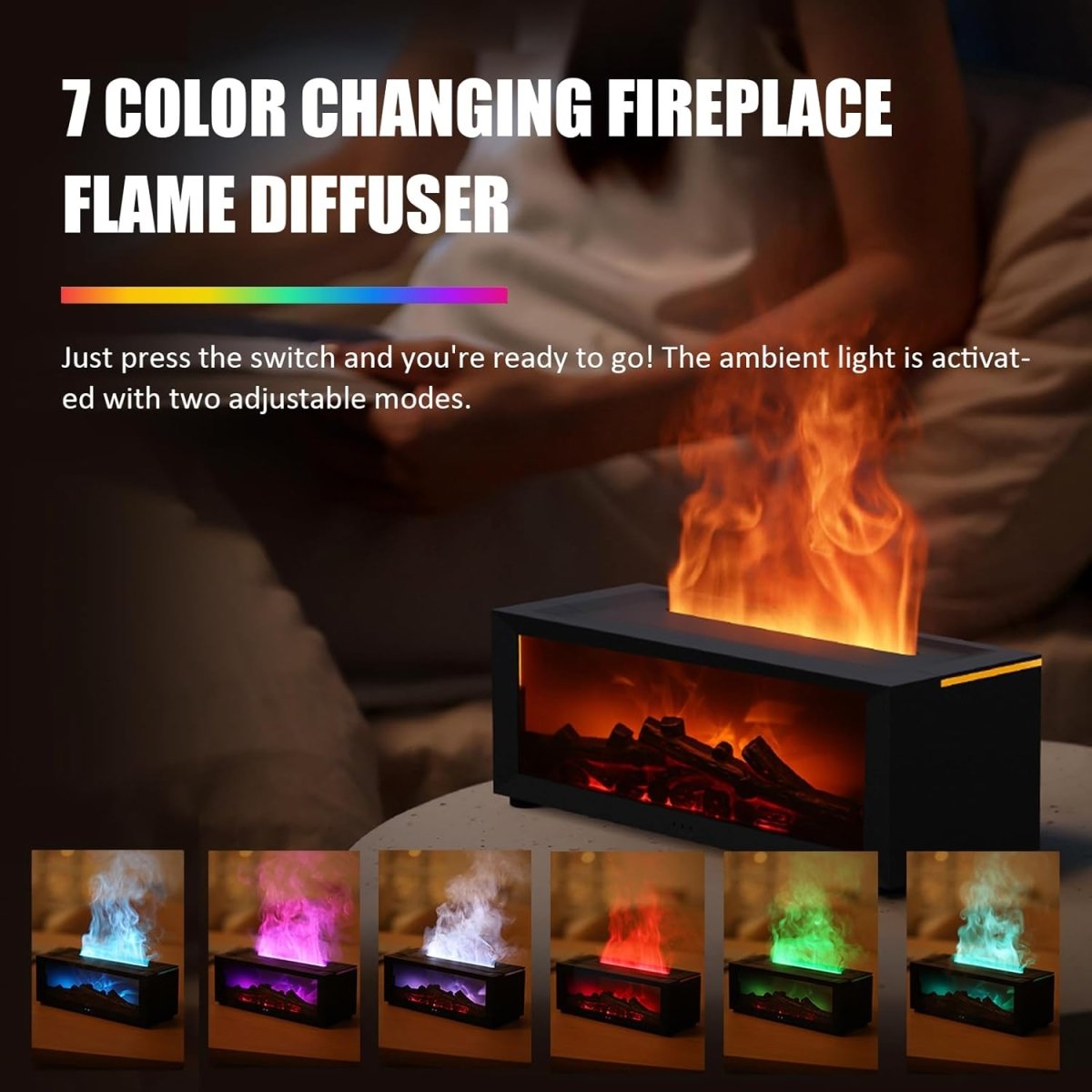 Flame Fireplace Aroma Diffuser - Crown Cart