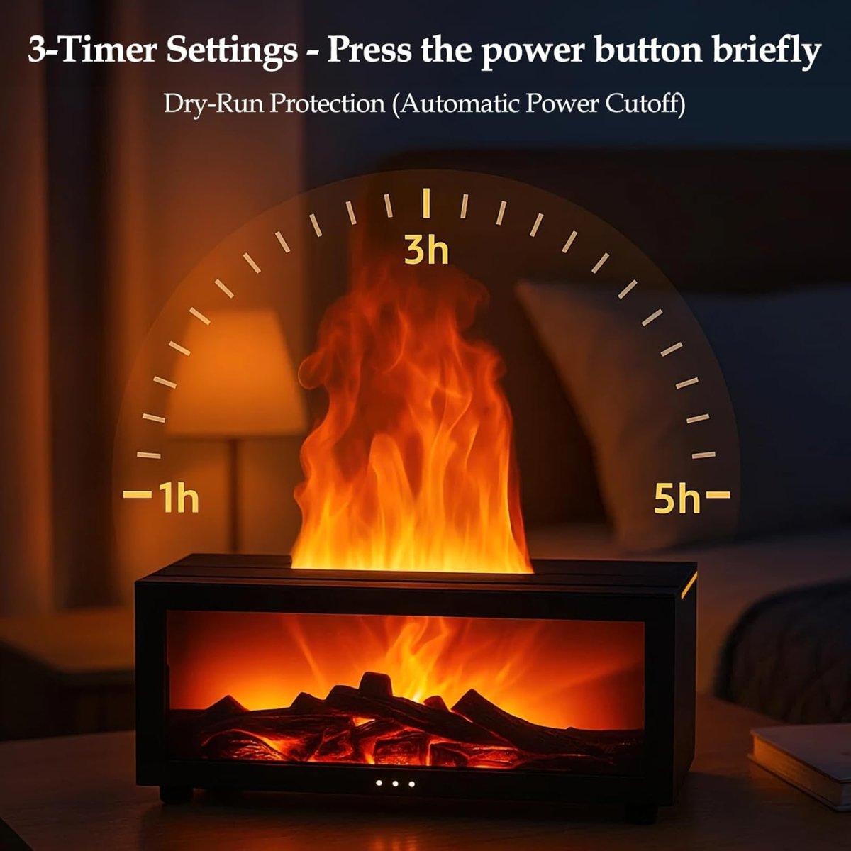 Flame Fireplace Aroma Diffuser - Crown Cart