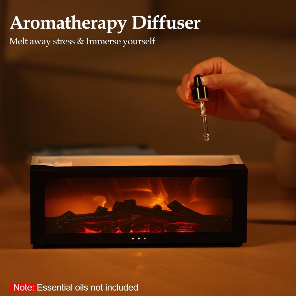 Flame Fireplace Aroma Diffuser - Crown Cart