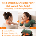 3D Shiatsu neck massager UAE helping to relieve neck and shoulder pain with heat for instant relaxation and comfort.