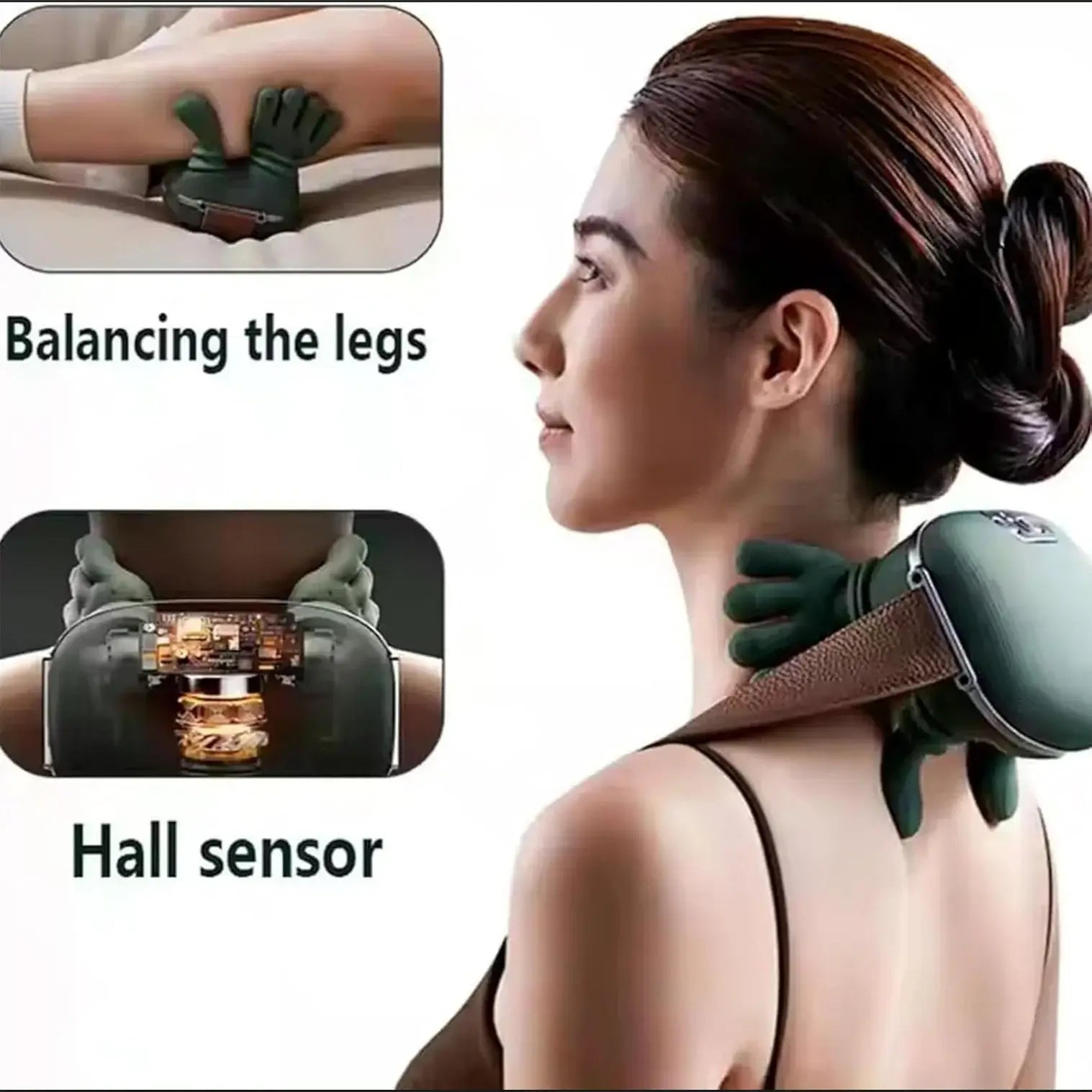 3D Shiatsu Neck & Shoulder Massager with Heat – neck massager UAE for instant pain relief and relaxation.