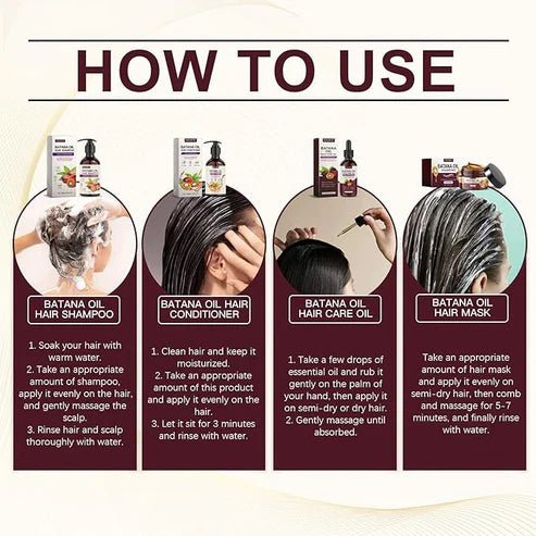 EELHOE - Batana Oil Hair Care Set (Original) - Crown Cart